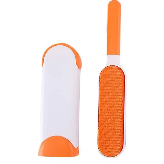 Orange big Magic Clean Brush Reusable Self-Cleaning Pet Hair Brush Set Double Lint Remover Fur Scrub Clothes Bag Dust Brusher - Цвет: Orange big