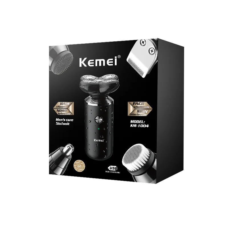 

Kemei 5 in 1Grooming Kit Electric Razor Men's Shaver Electric Shaver for men Beard Trimmer male razor Barber Shaving Machines