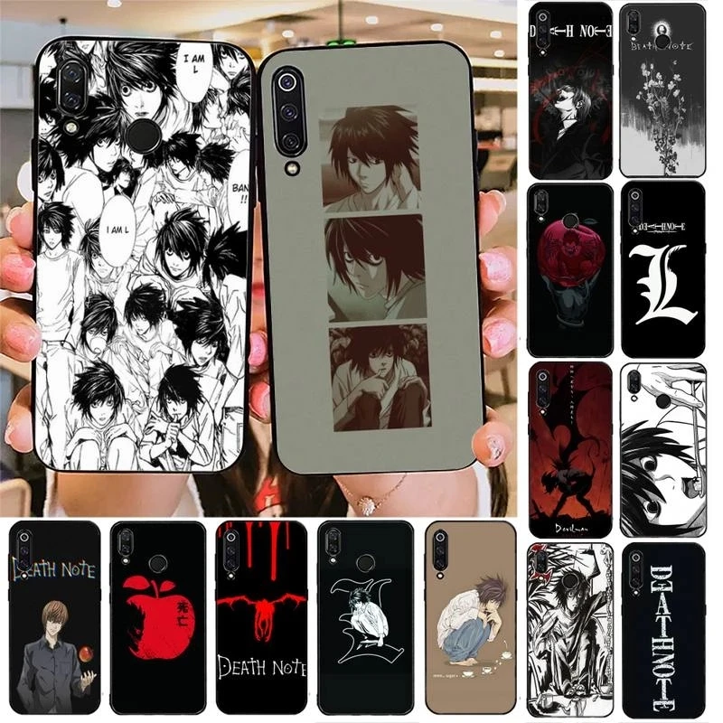 

TOPLBPCS Japanese anime Phone Case For Redmi note 8Pro 8T 9 Redmi note 6pro 7 7A 6 6A 8 k30 note 9 pro case Death Note