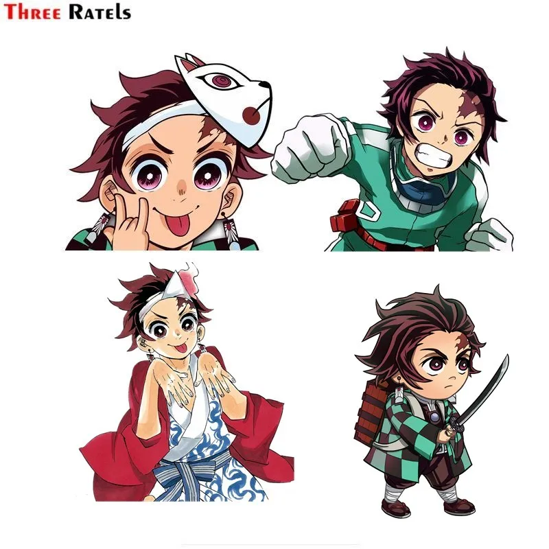 

Наклейки на шлем Three Ratels FC756 DEMON SLAYER Kamado Tanjirou