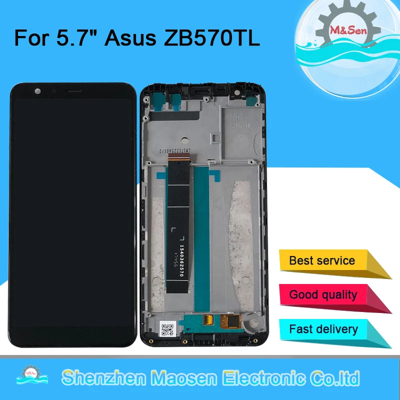 M& Sen Для 5," Asus Zenfone Max Plus M1 ZB570TL X018DC ЖК-дисплей+ сенсорная панель дигитайзер с рамкой ZB570TL lcd