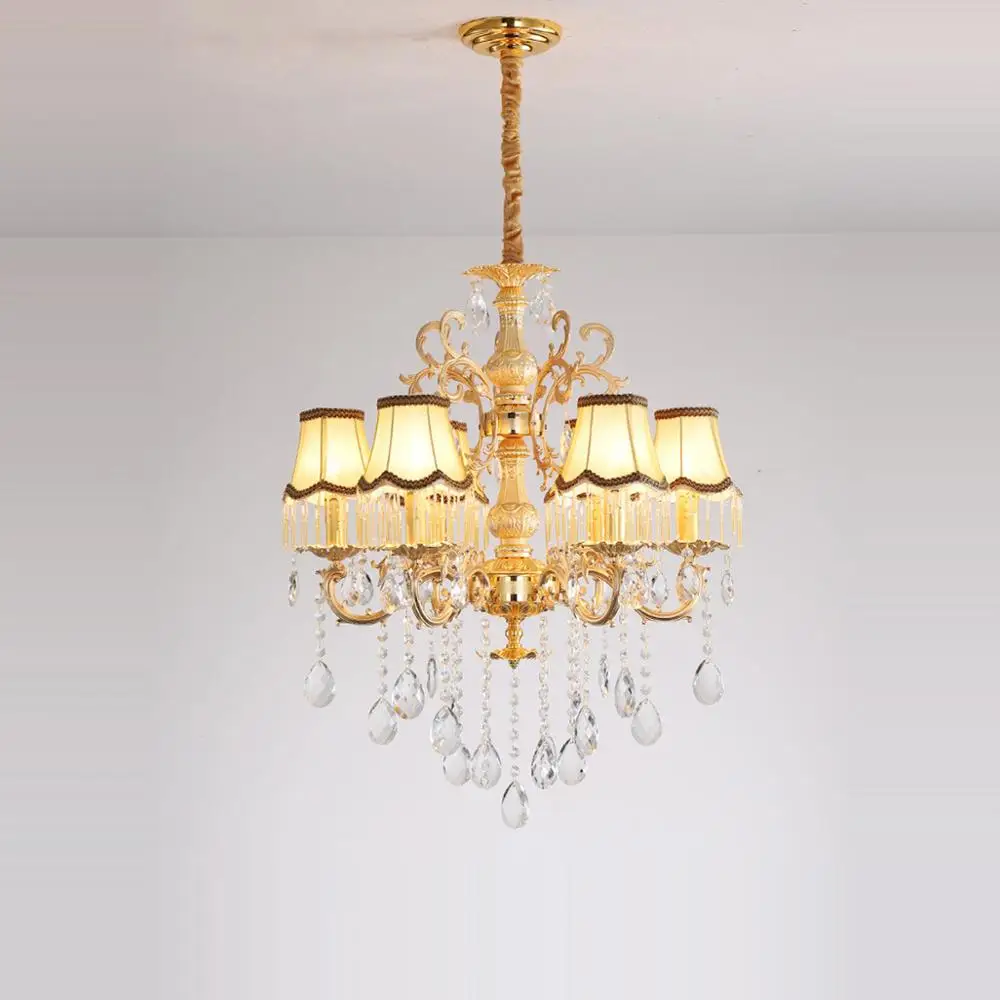 Светодиодная классическая люстра e14 из железа и стекла светодиодный весной