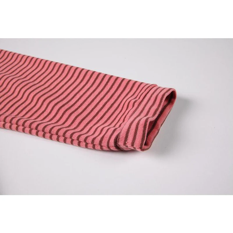 

Basic BF Striped T Shirt Women 2021 Spring Regular Long Sleeve Jumper Tees Female O Neck Fashion Korean Harajuku Street Ins Tops