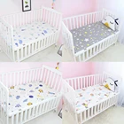 Детская натяжная простыня для новорожденных хлопковая мягкая простыня для детской кроватки защита для матраса 130x70 см