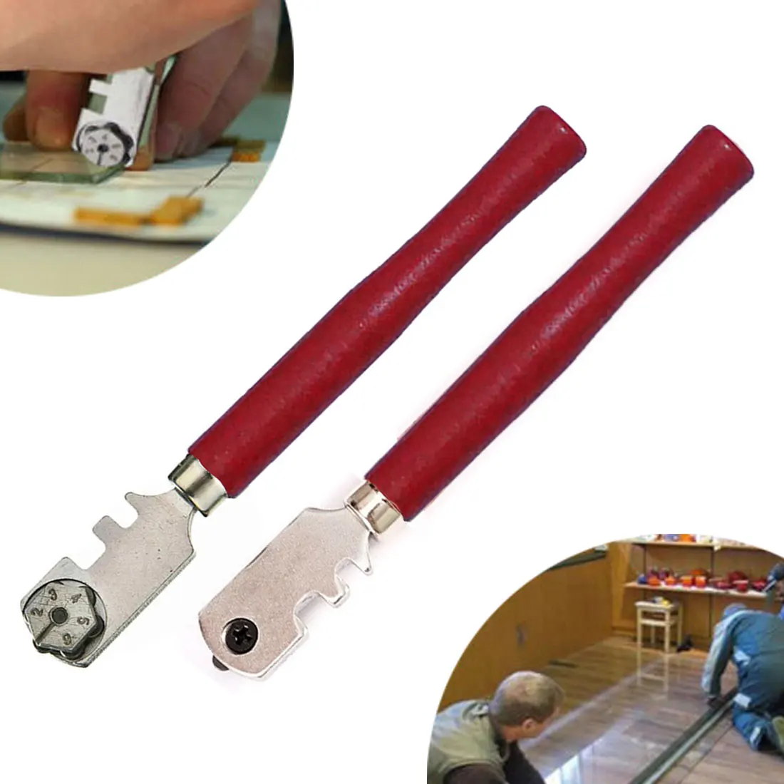 

1PC Professional Craft Window Glass Tile Cutter For Hand Tool 130mm Diamond Flipped Glass Blade Portable Glass Tools Cutter