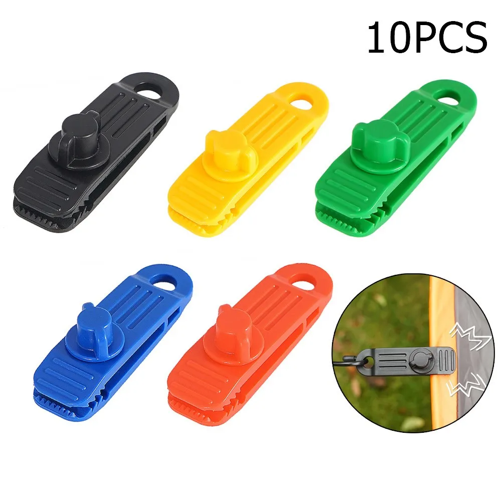 10 шт. уличный тент для кемпинга зажим палатки брезента набор - Цена: 201.38