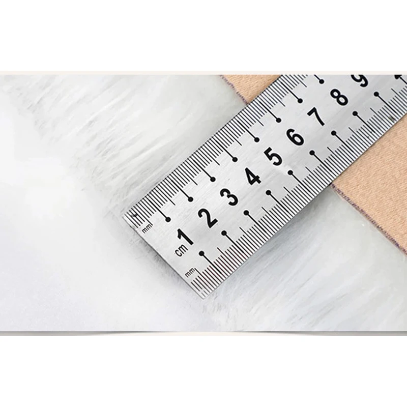 Однотонный ковер с длинными волосами для гостиной украшение искусственная кожа