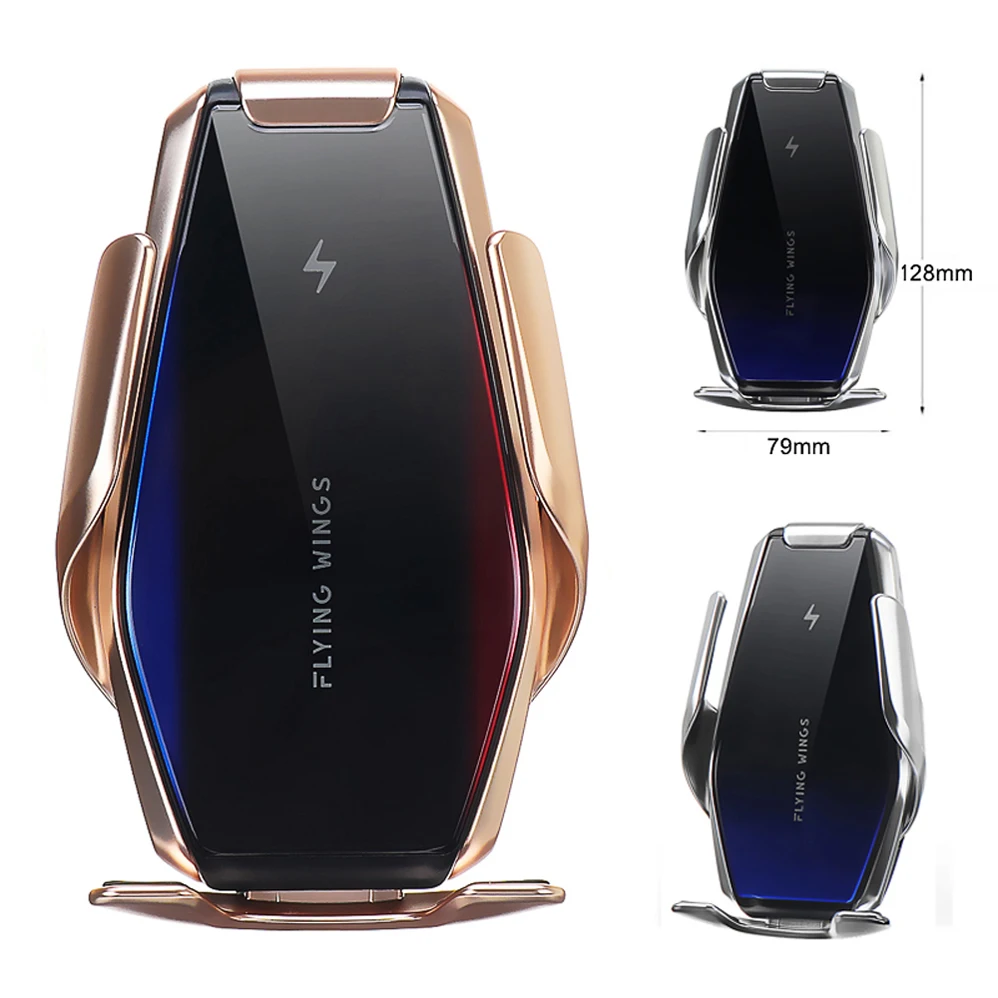 

15W QI Car Wireless Charger Stand for iPhone XR 8 X 11 Pro XS Max Samsung S9+ S8 Note10 9 Car Charging Automatic Clamping Holder