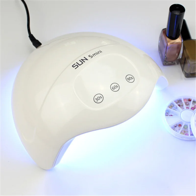 

Sun 5mini Nail Phototherapy Machine 12 LEDS Built-in Display Small Portable Quick-drying All Gel Nail Machine