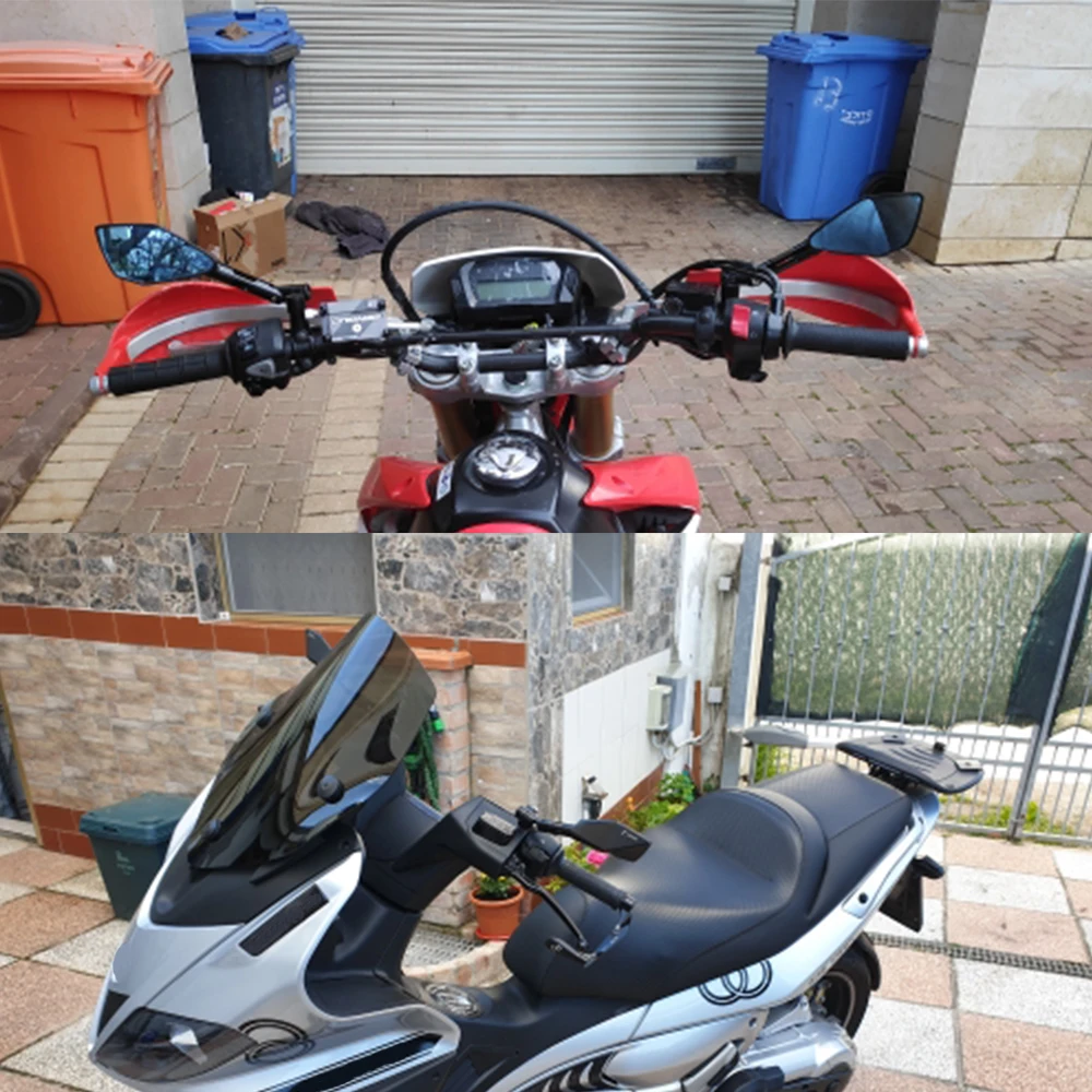 

Universal 8mm 10mm Aluminum CNC Motorcycle rearview mirror Side view mirror For Yamaha FZ1 FZ6 FZ8 FZ6R XJ6 MT-07 MT-09 MT-10