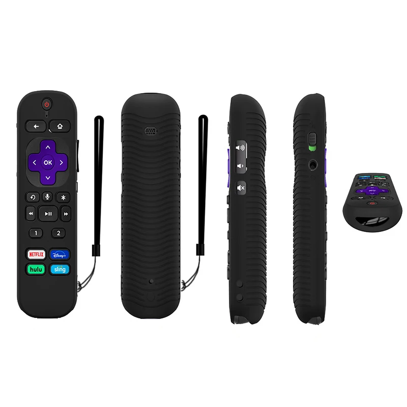 Мягкий силиконовый защитный чехол подходит для 2021 TCL Roku голосовой пульт