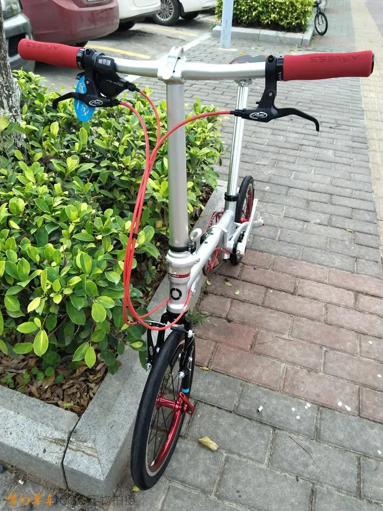 Fnhon FCG1609 складной велосипед 16 дюймов Minivelo CR-MO сталь V тормоз 9 скоростей городской Commuter велосипед для Shimano Shift ретро досуг BMX