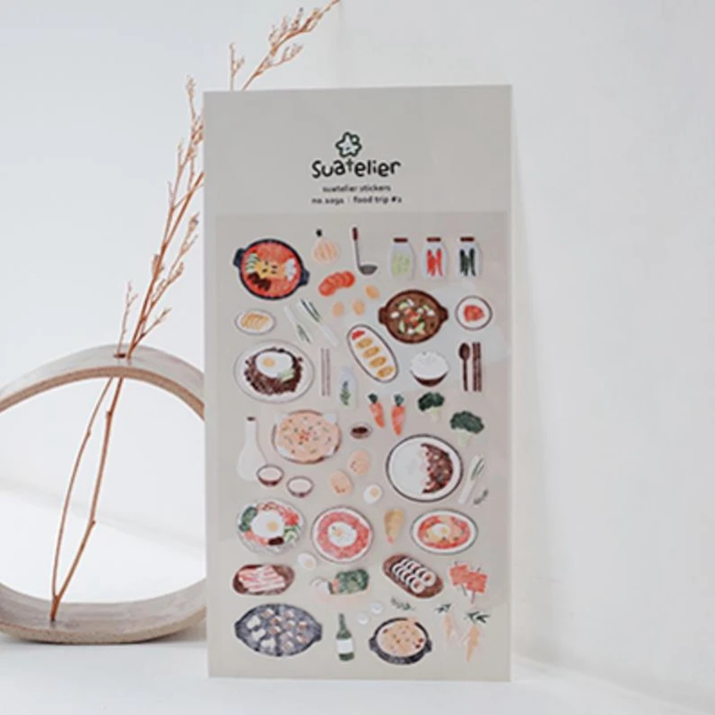 Корея Sonia Скрапбукинг бумажная наклейка вкусная еда канцелярские принадлежности