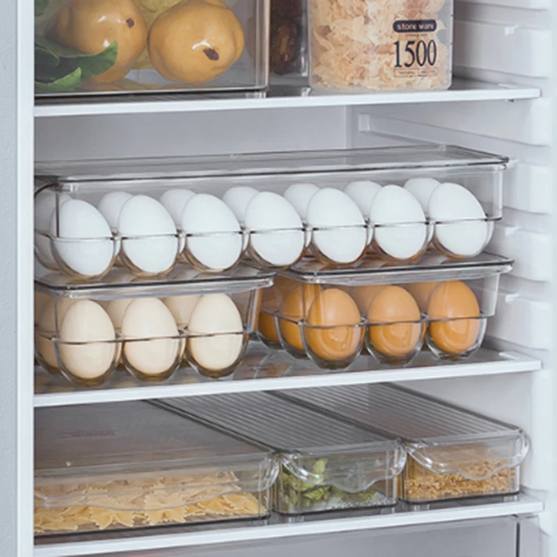 2 шт. 14 решеток лоток для яиц с крышкой контейнер хранения холодильника полка