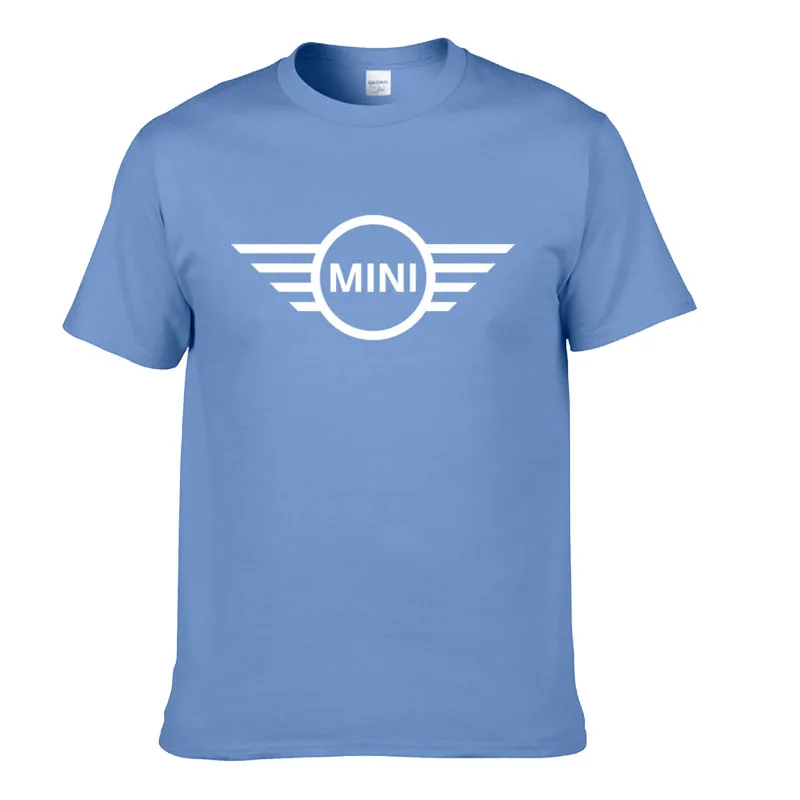 

New Men's T-shirt Short Sleeves Mini car logo print Summer Casual Top Fashion High quality 100% cotton Oversized T-shirt Shirts