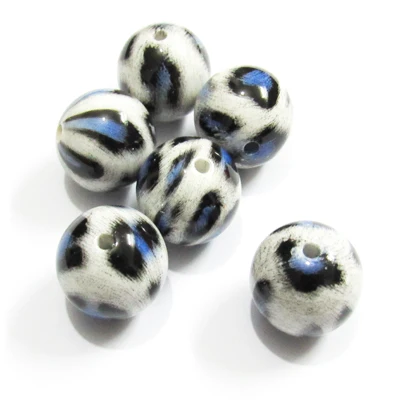 Новые Оптовая продажа 20 мм 100 шт./пакет акрил с леопардовым принтом бусины для