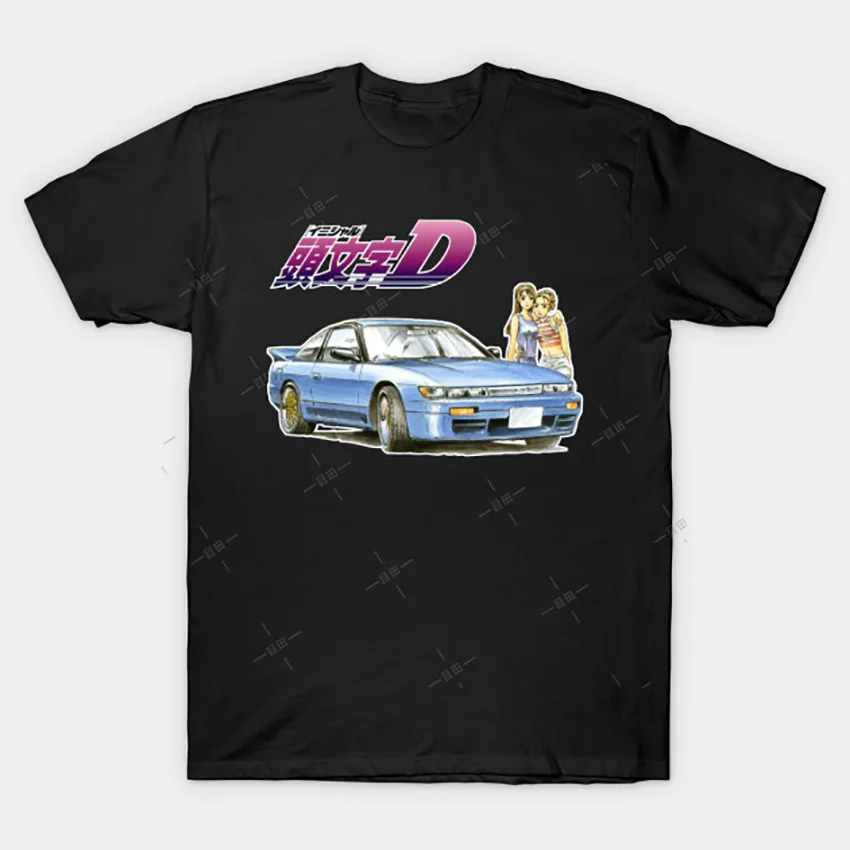 Футболка Mako и Sayuki Initial D tee серебристо-восемьдесят автомобиль интимный d drift mako jdm