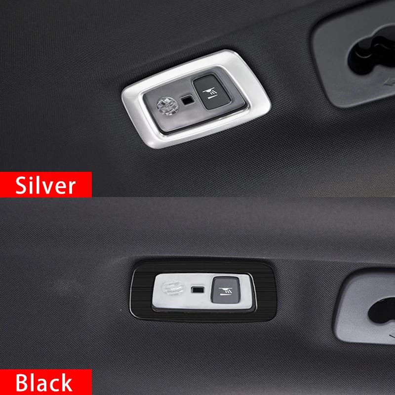 

Stainless Steel Rear Reading Light frame Trim cover Interior Mouldings Styling Car Accessories For Volvo XC60 2018 2019 2020