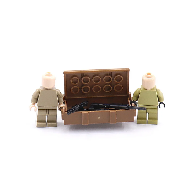 Новые военные фигурки аксессуары армейский пистолет коробка для оружия кирпичи