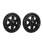 Колеса для тележек Easy Move, 2 шт., диаметром 5 дюймов, колесо для путешествий, сменный резиновый пенный черный