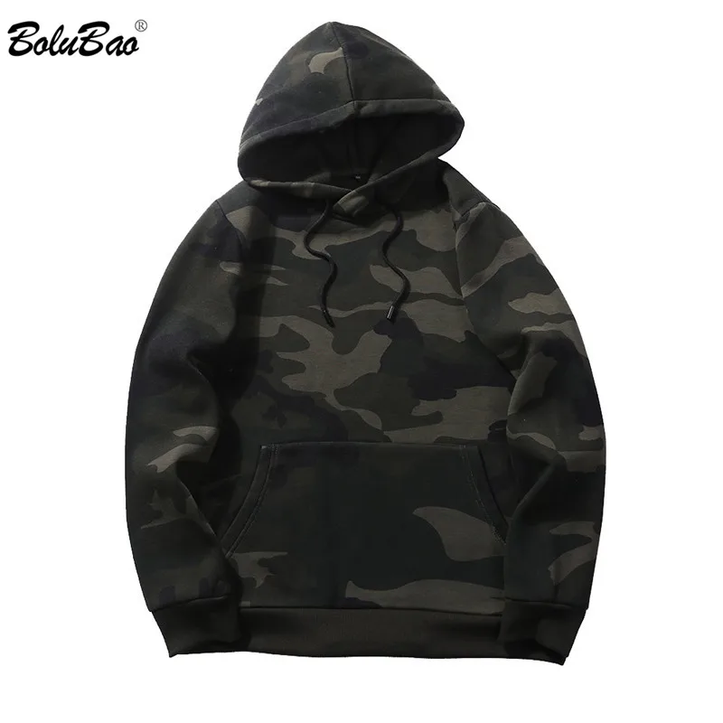 

BOLUBAO New Hoodies Casual Fashion Streetwear Men Camouflage Sweatshirt Autumn Winter Male Military Hoodies Sweatshirt Tops