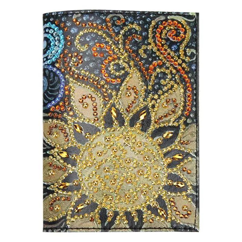 DIY Специальная форма алмазная картина кожаная обложка для защиты паспорта