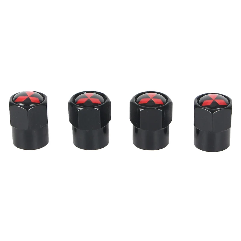 New 4PCS Auto Wheel Tire Valve Stem Caps Cover For Mitsubishi lancer asx outlander pajero l200 galant Car accessories | Автомобили и