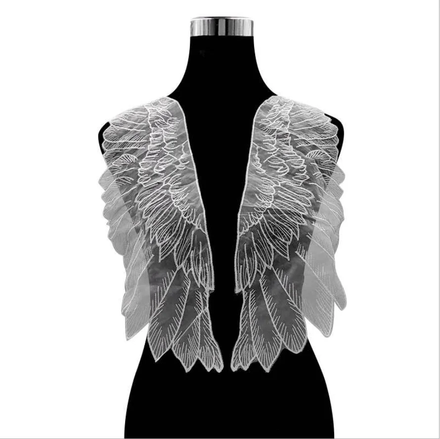 1 пара вышивки с сетчатой основой вышивка из органзы крылья кружевные аксессуары