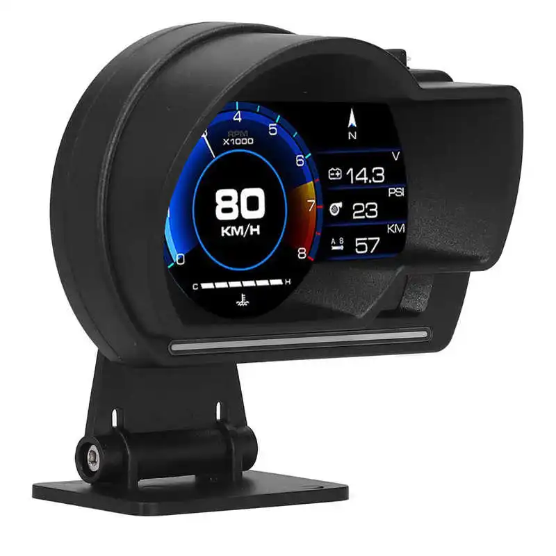 Дисплей на лобовом стекле OBD2 GPS двойная система HD экран Спидометр Тахометр