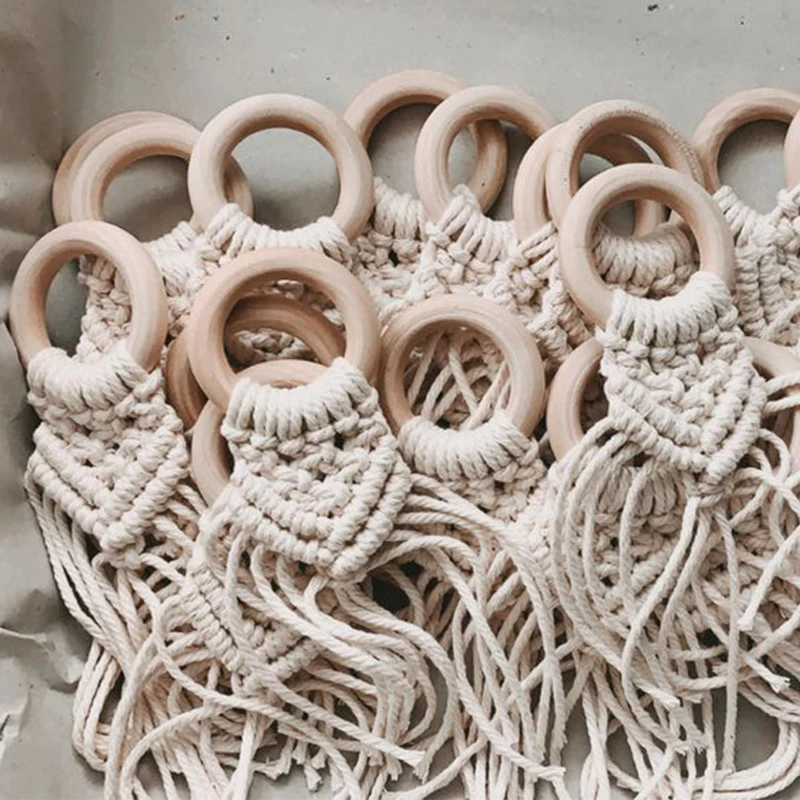 Набор колец для салфеток макраме 12 шт. в стиле бохо