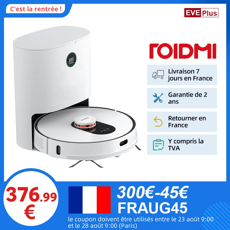 Робот пылесос ROIDMI EVE Plus 2700 па с ДУ 2 см|Пылесосы| |