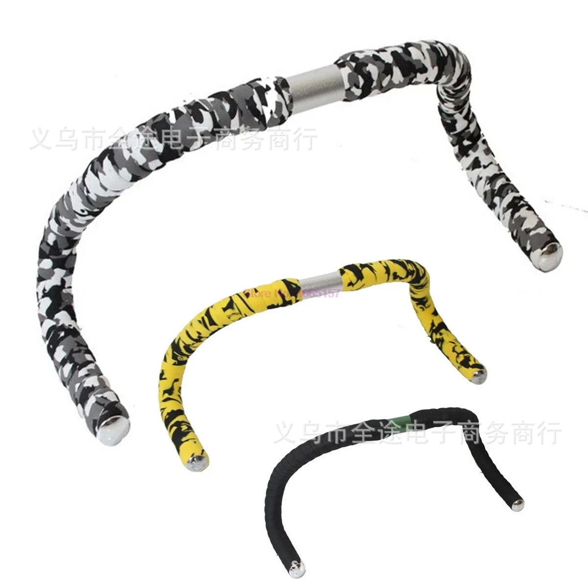 Рулонная обмотка руля для велосипеда "Camouflage" из коркового материала с защелками, 200 пар, 2 шт./пара, 17 цветов, доставка DHL.