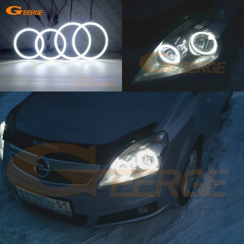 Для Opel Zafira B 2005 2006 2007 2008 2009 2010 2011 2012 2013 2014 Ультра яркий SMD светодиодный ангельские