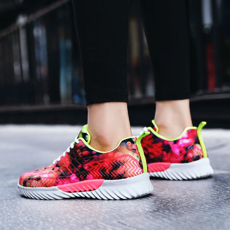 

Women Vulcanized Shoes Breathable Mesh Net Tenis Feminino Lady Comfot Casual Woman Shoes Footwear Sneakers Sports Shoes Q30