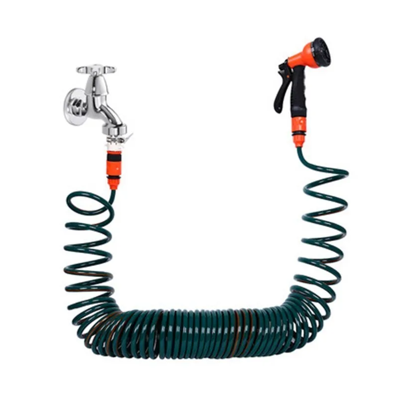 

Water Gun Garden Car Wash High Pressure Spray Gun Home Gardening Water Gun Flexible Expandable Nozzle Spring Hose Set 10/15/20m