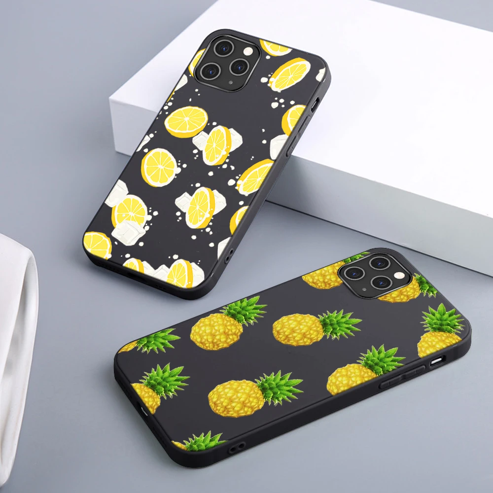

Lemon Watermelon Case For iPhone 12 11 Pro Max Mini Cover for iPhone X XR XS MAX 7 8 6 6S Plus 5S SE 2020 Soft TPU Phone Fundas
