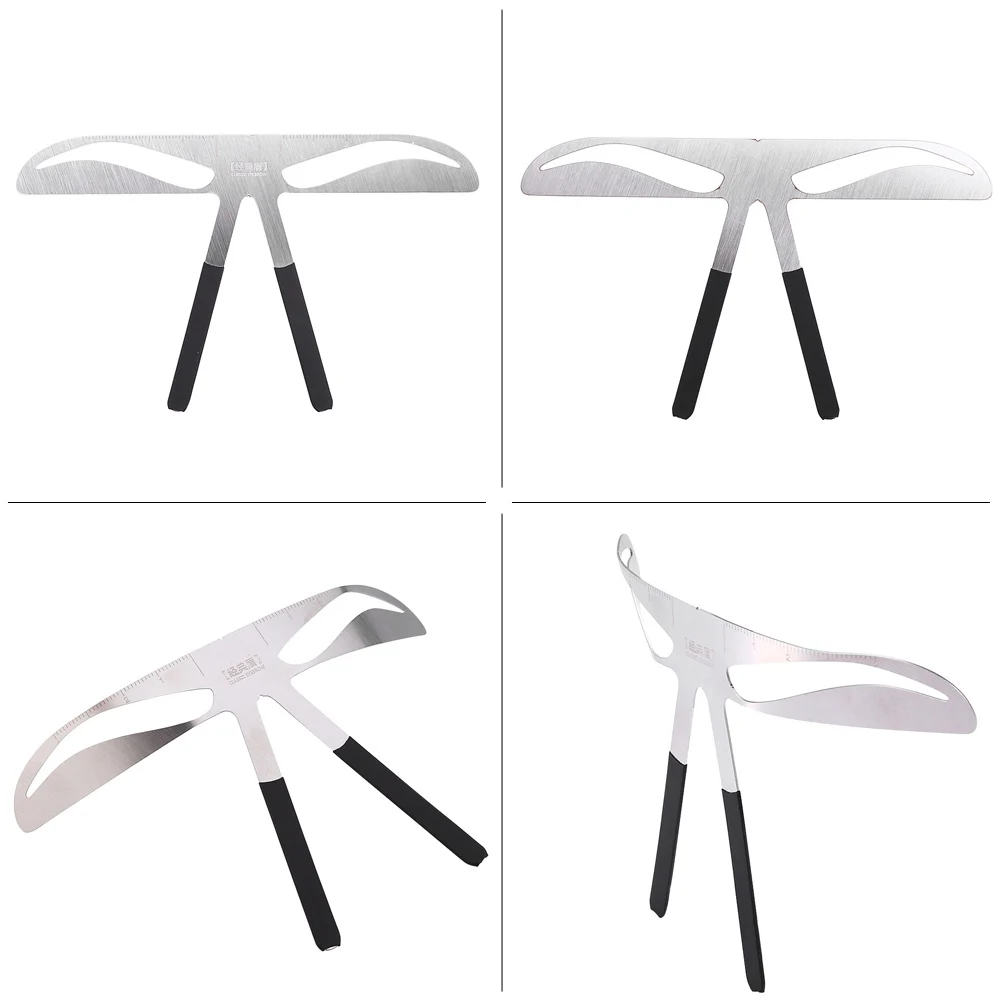 DIY линейка для бровей макияж формирующая татуировка Трехточечное