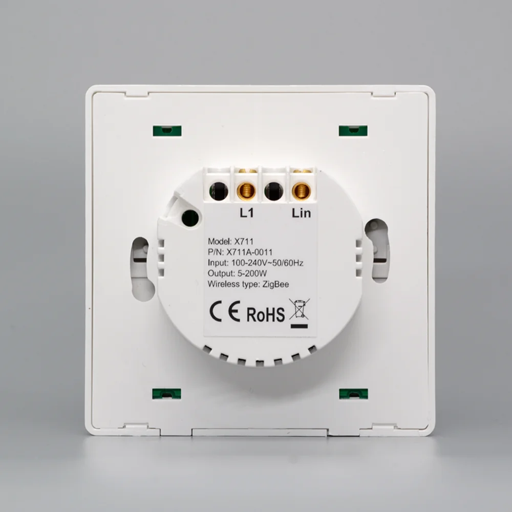 ZigBee умный светильник настенный выключатель кнопочный переключатель 1/2/3 Tuya дистанционного Управление Сенсор переключатель 86 стены Панель совместим с Google Home, Alexa