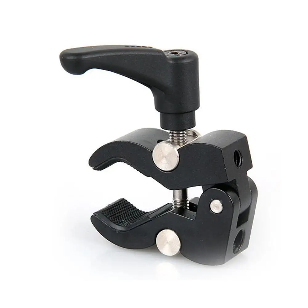 

1PC Camera Friction Arm Clamp Pliers Clip Holder Bracket Flash Bracket Screw Camera 3/8 1/4 Lamp 2021 Holder For Led S6I0