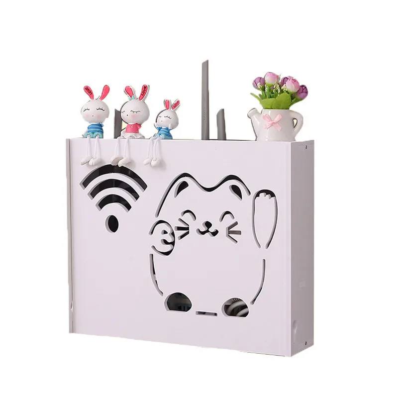 wireless living room decoration WIFI router multifunctional stacks TV set-top box hanger socket cover rack storage shelf | Дом и сад