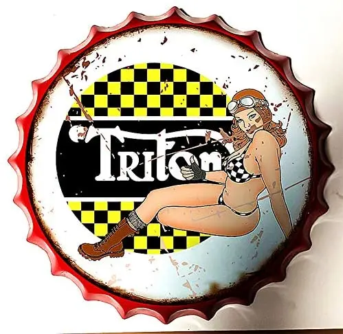 

Royal Tin Sign Bottle Cap Metal Tin Sign Garage Repair Service Gas Diameter 13.8 inches, Round Metal Signs for Home and Kitchen