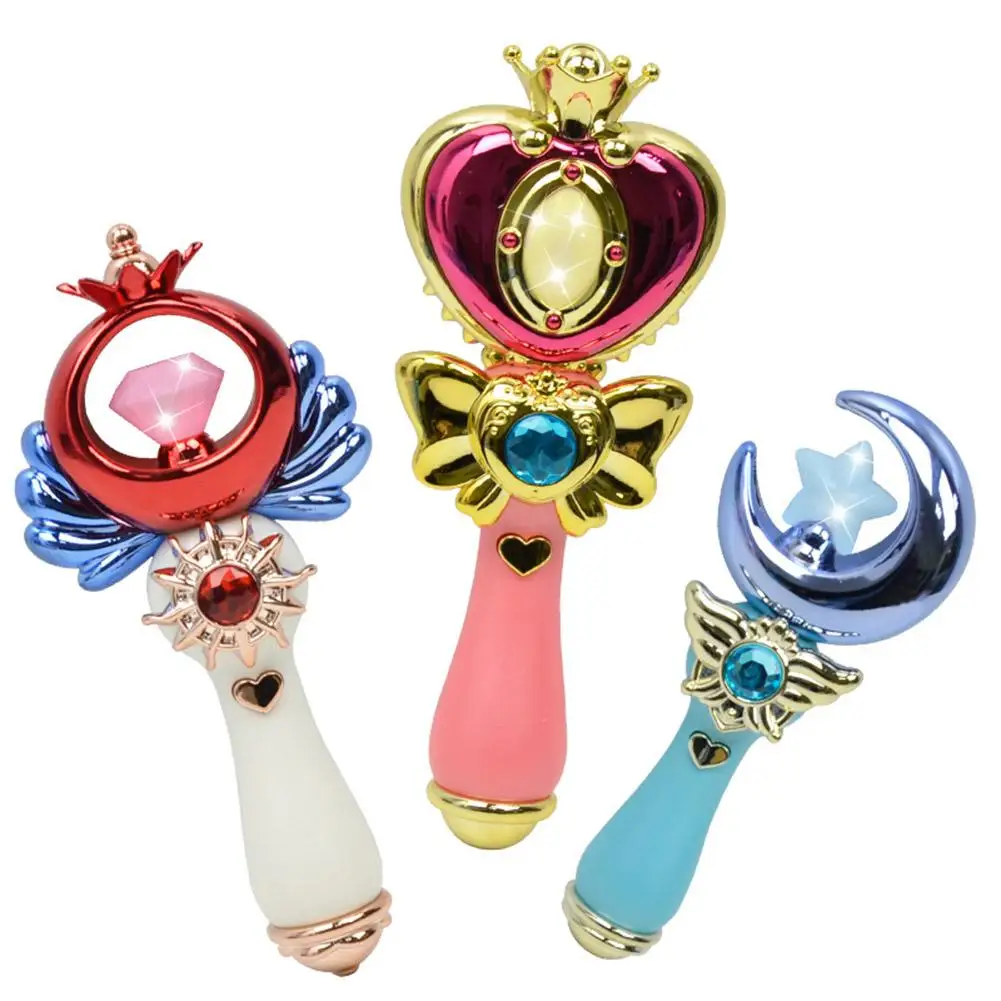 

Baby Lovely Electric Magic Wand Heart Shape Light Music Wand (Random Color)