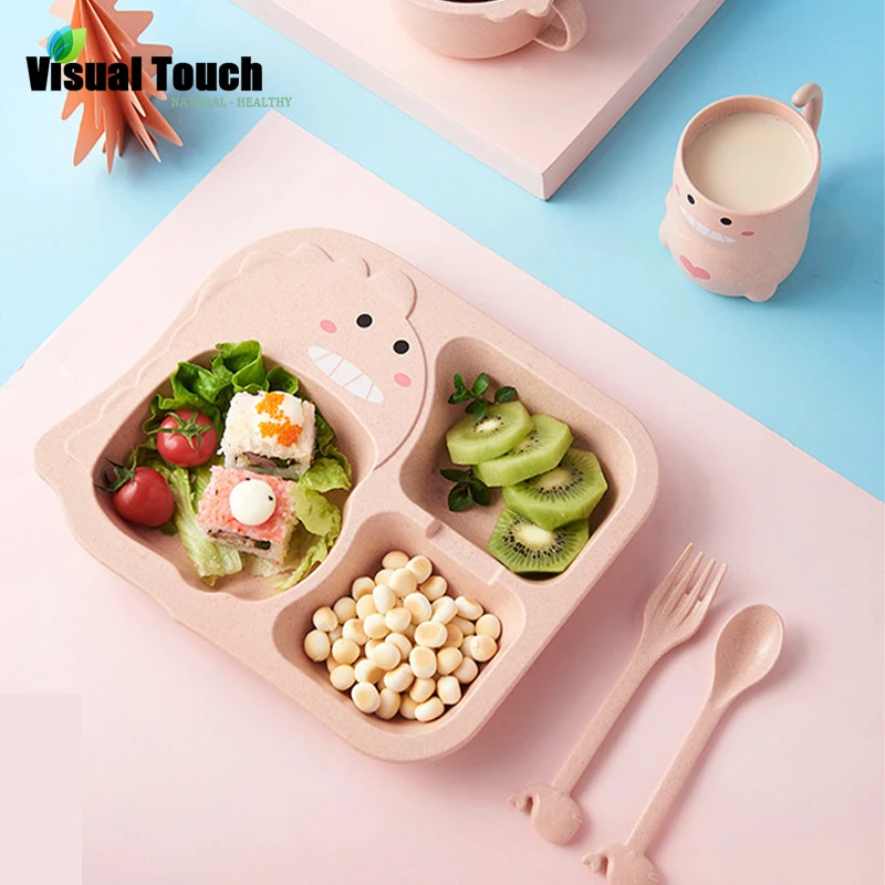 Визуальный сенсорный Пластик миска для кормления малыша Детские игрушки