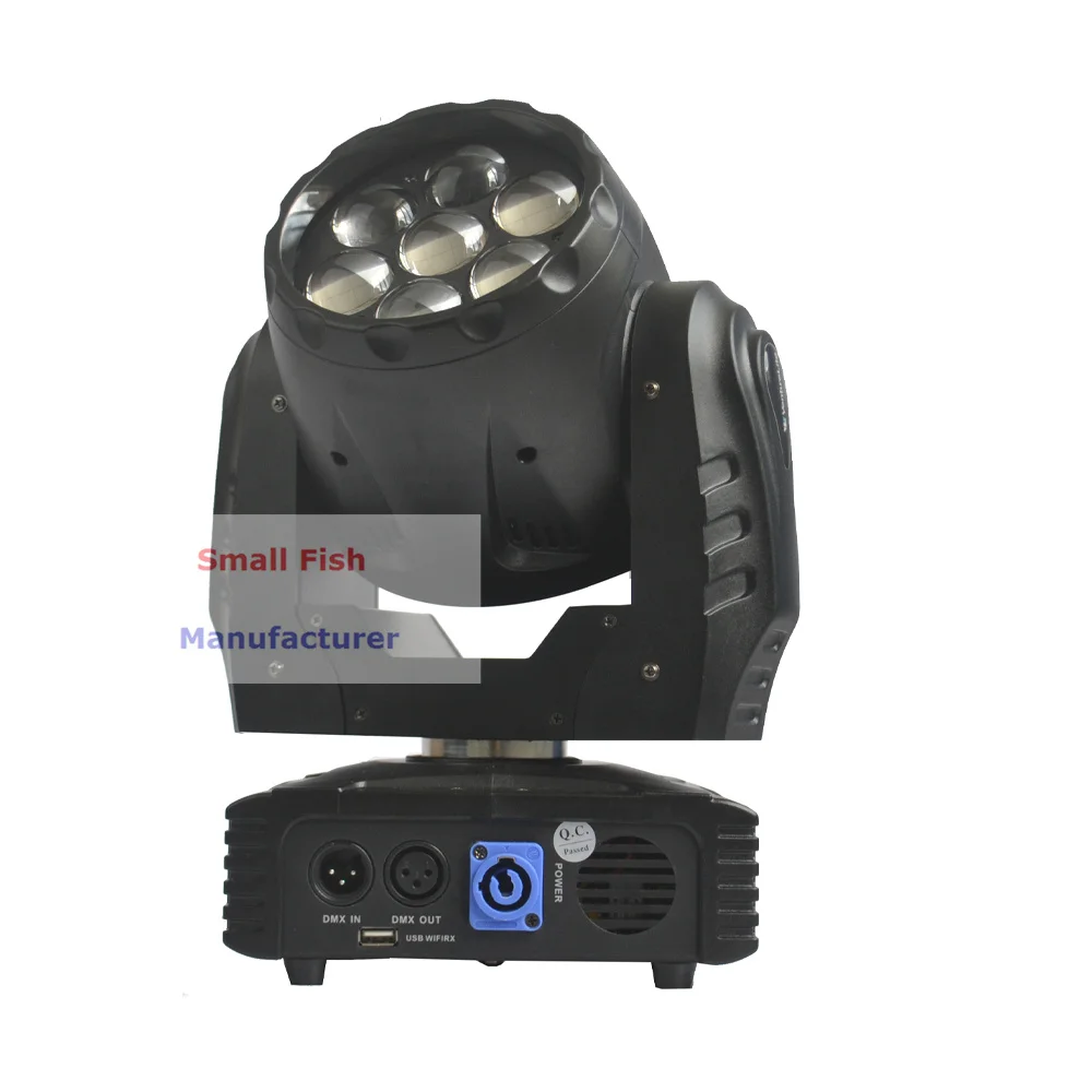 Высококачественный вращающийся прожектор 7x12 Вт с зумом светодиодный RGBW