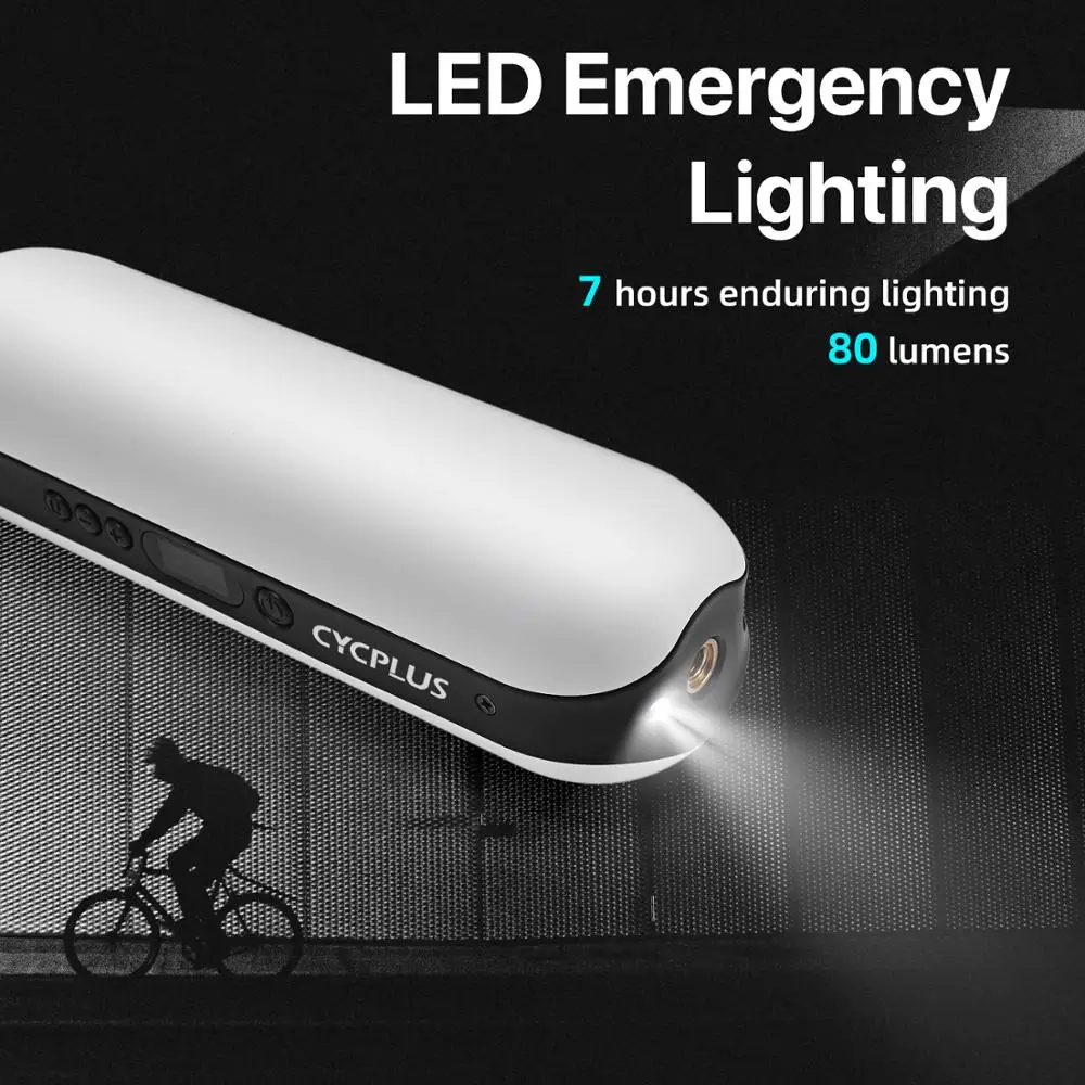 

CYCPLUS Electric Bicycle Pump High Pressure Mini Bike Accessories Cycling Smart Air Inflator Portable 150psi Hand Pump for Bike