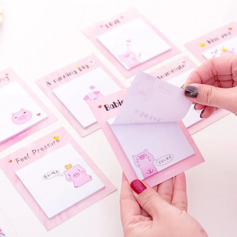 Sandro креативный мультяшный поросенок бумага для заметок девочек милые кавайные