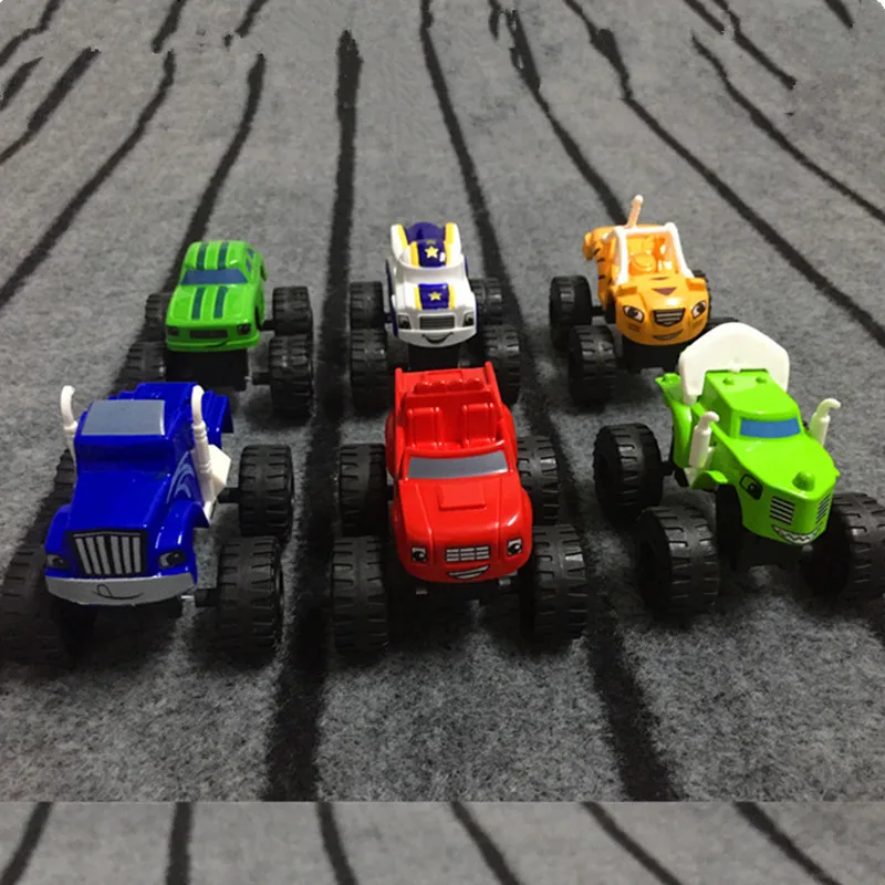 Игрушечный гоночный автомобиль Blaze Monster Diecast 6 шт./лот игрушечный гонщик грузовики