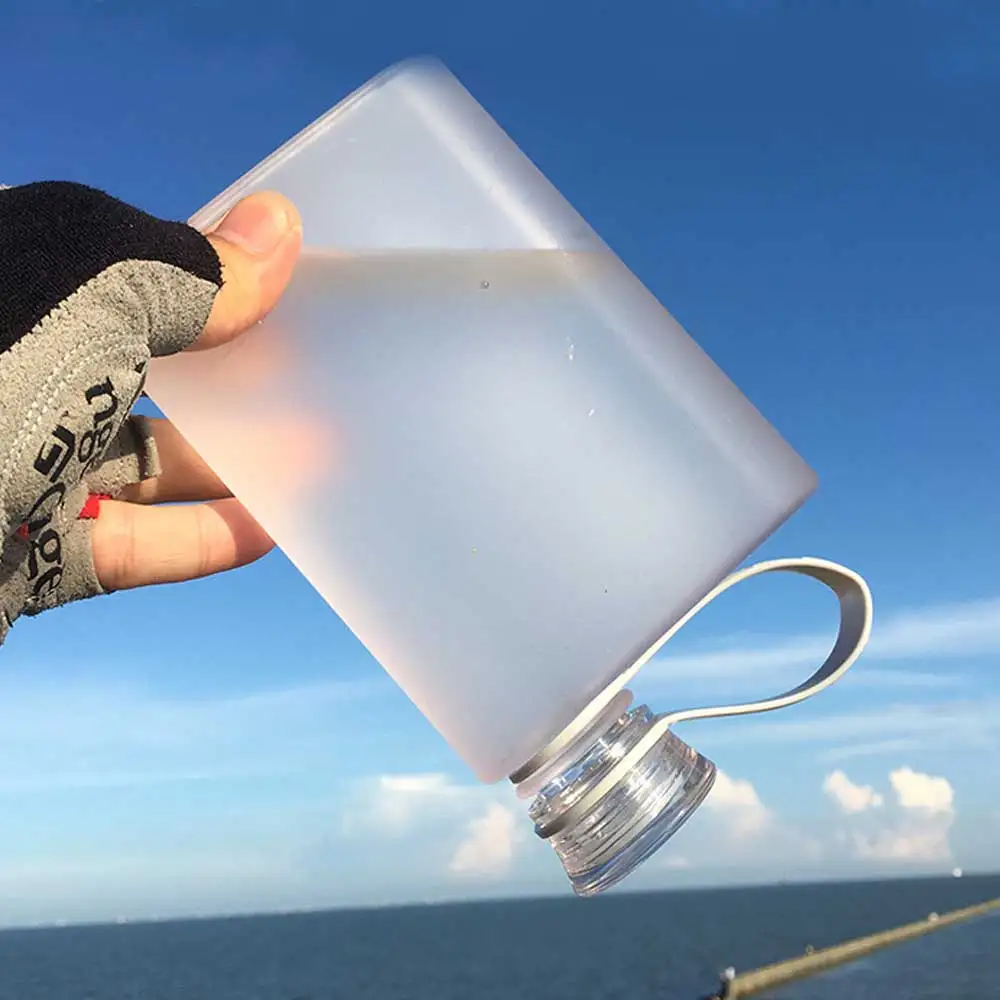 А6 А5 бумажная бутылка для воды без бисфенола пластиковая плоская фляга для воды дорожная плоская бутылка портативная Спортивная подставка для ноутбука бутылки для напитков фляга