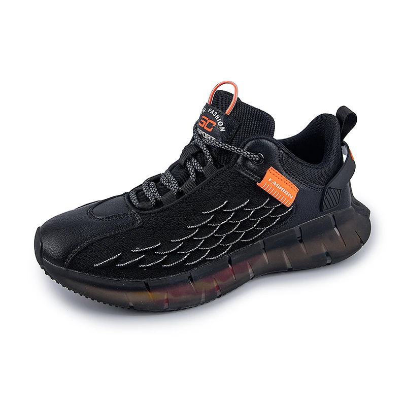 

High Flexibility Microfiber Men Casual Sneakers Breathable Mesh Shoes E-TPU Hard-Wearing Sneakers Green Sport Shoe Fast Shipping