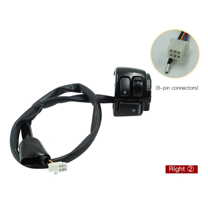 1 дюйм 25 мм управляющий переключатель на руль кнопка поворота для мотоцикла жгут